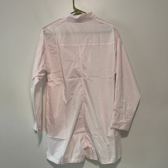 Parke Pink Cotton Long Sleeve Button Front Polo Romper Size XS - Picture 4 of 7